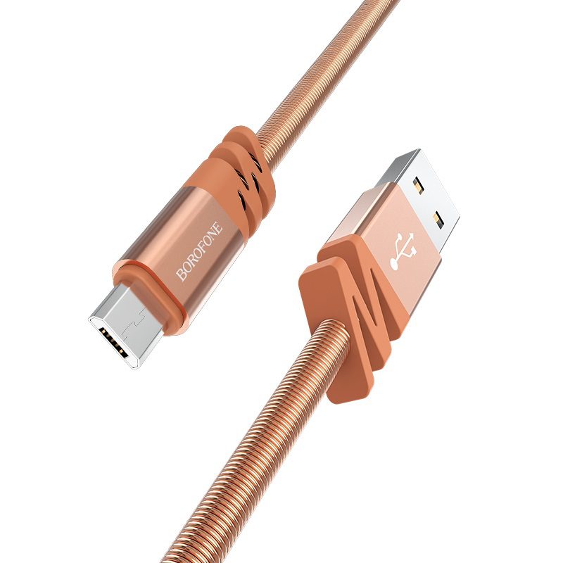 borofone bx6 joycord micro usb charging data cable braid