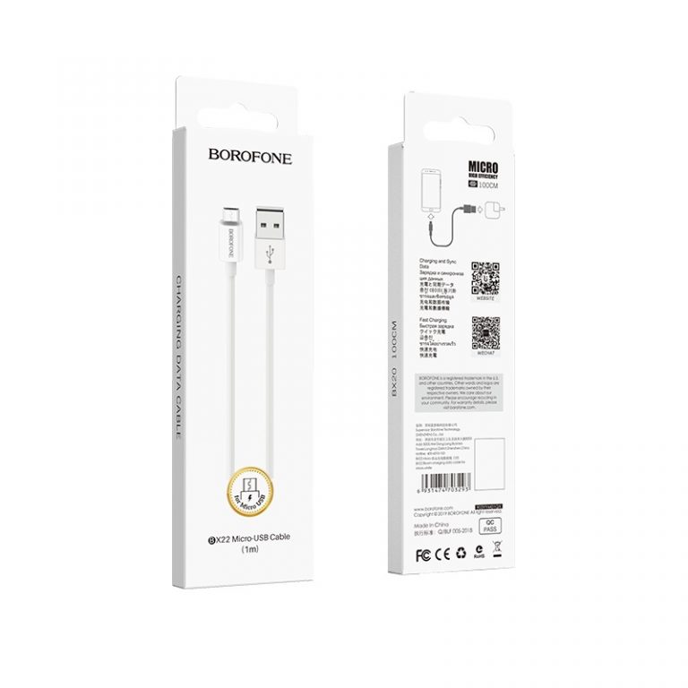 Cable USB to Micro-USB BX22 Bloom - BOROFONE - Fashionable Mobile ...