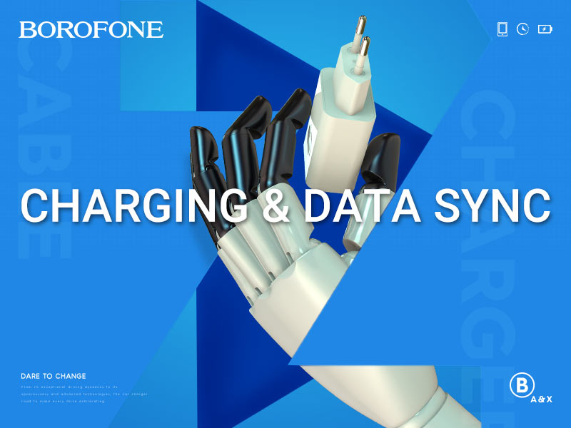 BOROFONE A Series charging adapters & X series cables