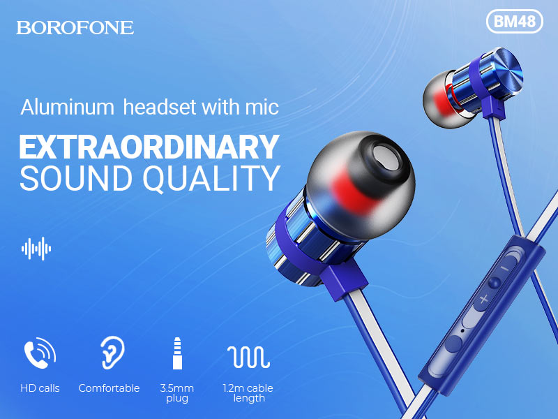 BOROFONE BM48 Acoustic earphones with mic