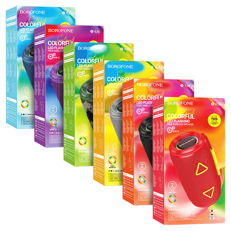 borofone br38 free flowing sports bt speaker packaging