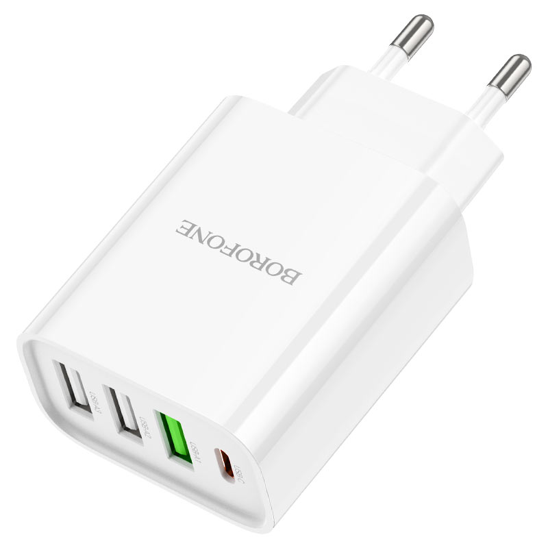 borofone ba79a clever 4ports 1c3a pd20w wall charger eu output