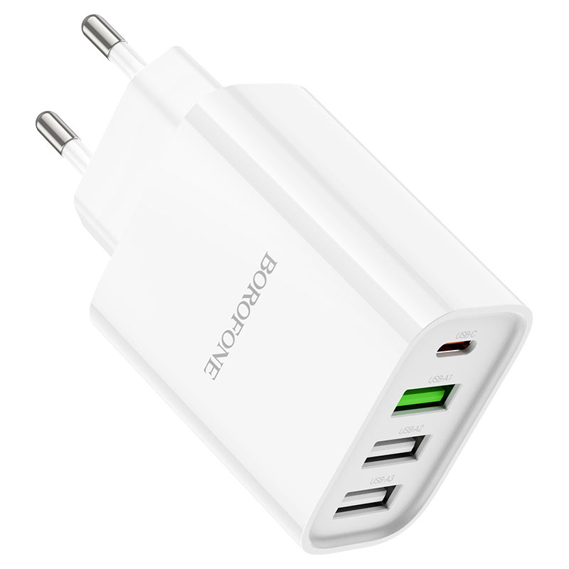 borofone ba79a clever 4ports 1c3a pd20w wall charger eu pd