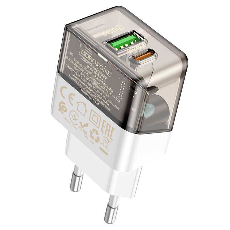 borofone ba80a scenery pd20w qc3 wall charger eu output