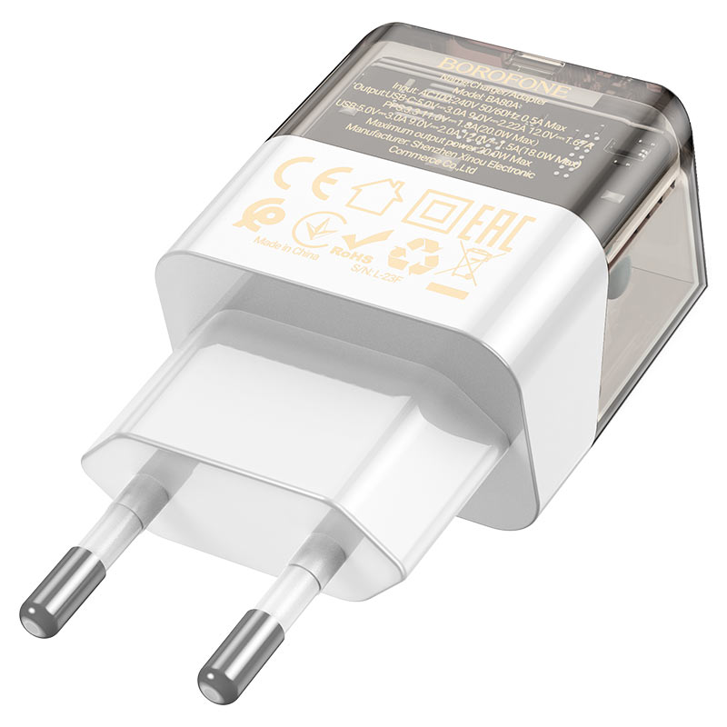 borofone ba80a scenery pd20w qc3 wall charger eu plug