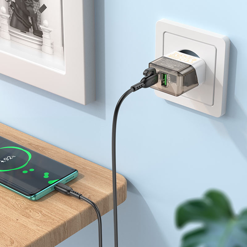 borofone ba80a scenery pd20w qc3 wall charger eu set usbc usbc interior